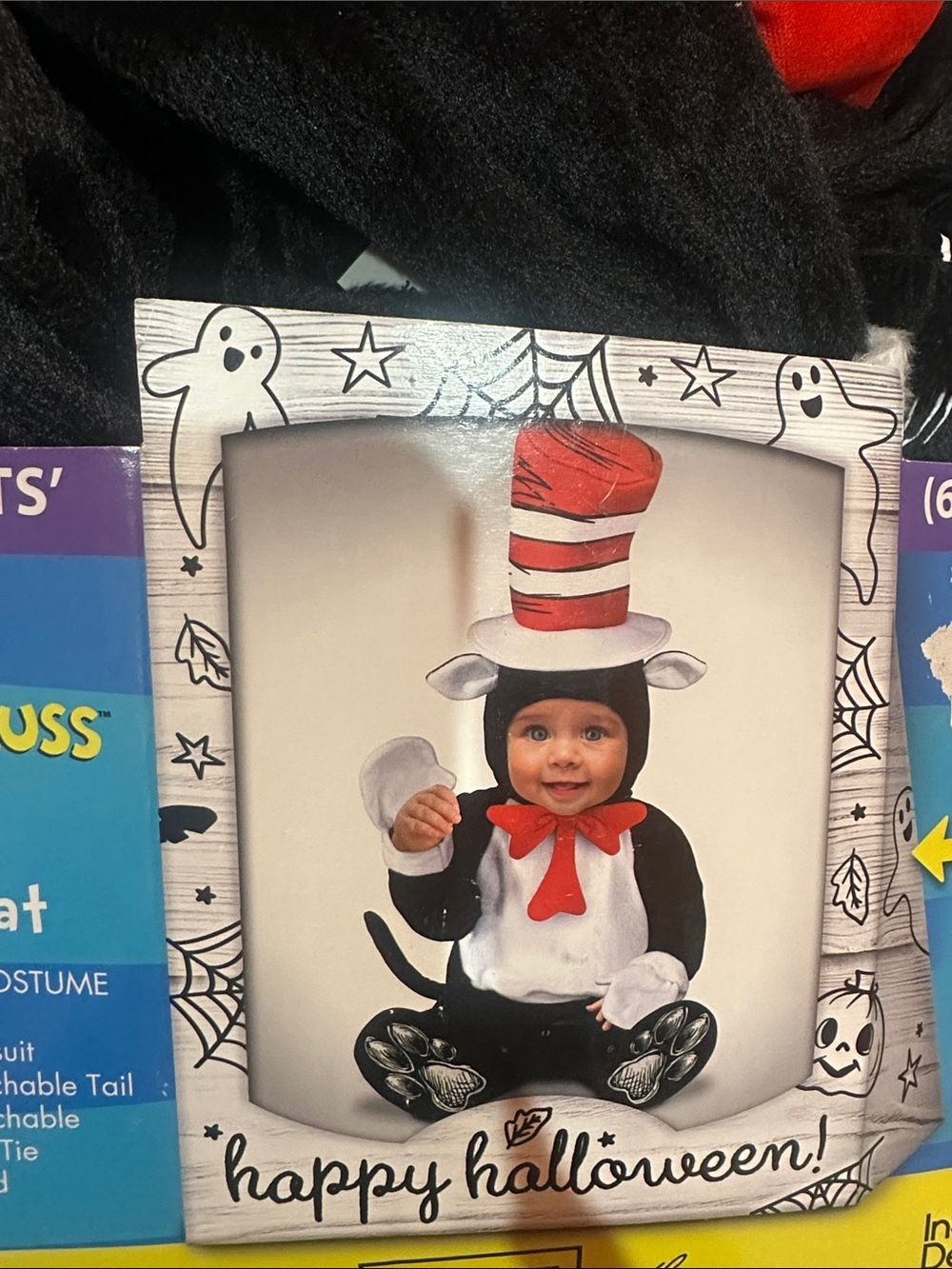 NEW Dr. Seuss Cat In The Hat Costume - Red, Black, White size 6-12mo - Picture 4 of 5